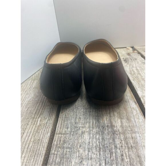 Lands’ End Women’s Black Ballet Flats Comfort Slip On Shoes Size 9.5 Work Casual - Picture 4 of 6